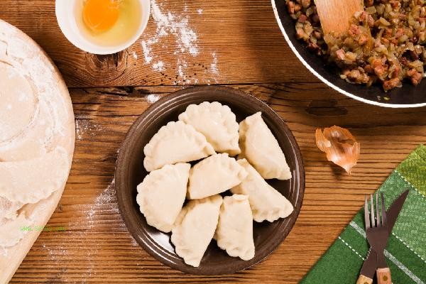 What is the reason for breaking the skin when making dumplings