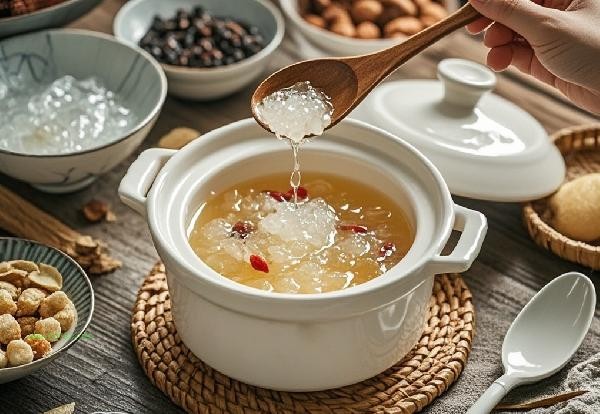 Can honey be added to stewed bird's nest