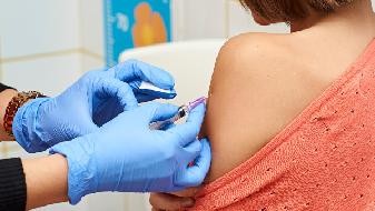 How long is the interval between the first dose of COVID-19 vaccine and the second dose of COVID-19 vaccine