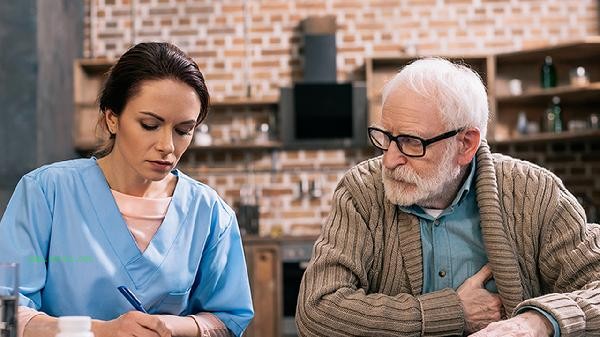 An elderly person in their 80s has bone pain all over their body