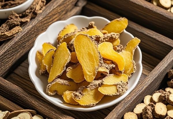 What are the main functions of Huangjing and the traditional Chinese medicine dietary therapy methods